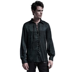 PUNK RAVE Chemise ‘Nephilim’ Verte ﻿soldes 22