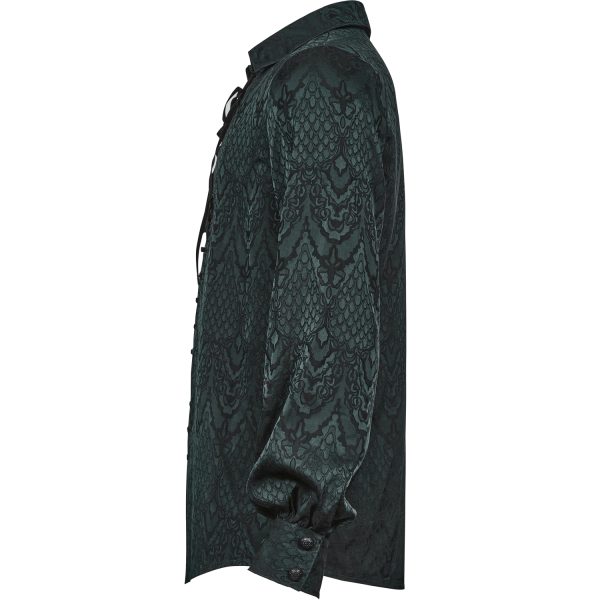 PUNK RAVE Chemise ‘Nephilim’ Verte ﻿soldes 16