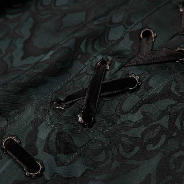 PUNK RAVE Chemise ‘Nephilim’ Verte ﻿soldes 17