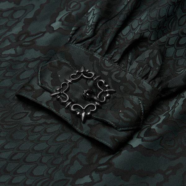 PUNK RAVE Chemise ‘Nephilim’ Verte ﻿soldes 18