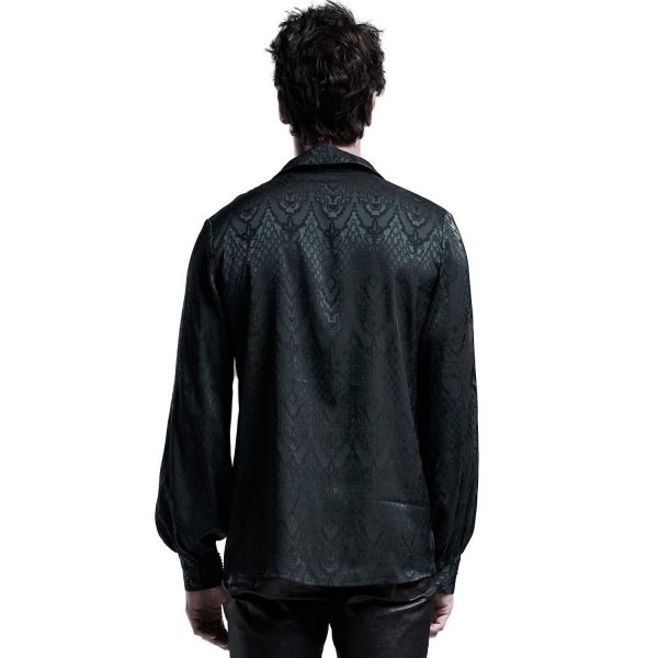 PUNK RAVE Chemise ‘Nephilim’ Verte ﻿soldes 4