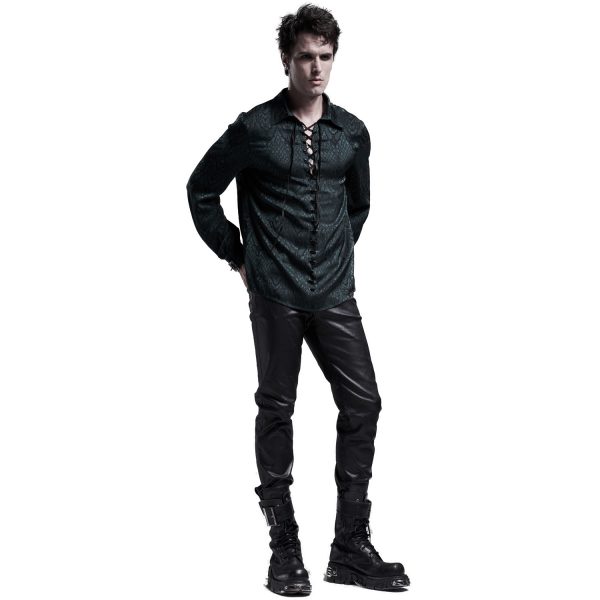 PUNK RAVE Chemise ‘Nephilim’ Verte ﻿soldes 9