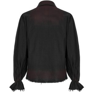 PUNK RAVE Chemise ‘Orthodox Goth’ Noire prix pas cher 12