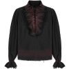 PUNK RAVE Chemise ‘Orthodox Goth’ Noire prix pas cher 28