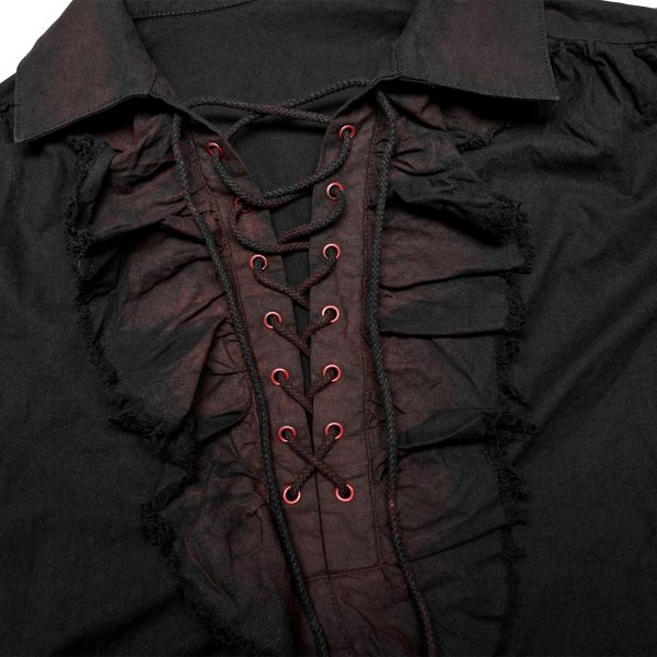 PUNK RAVE Chemise ‘Orthodox Goth’ Noire prix pas cher 5