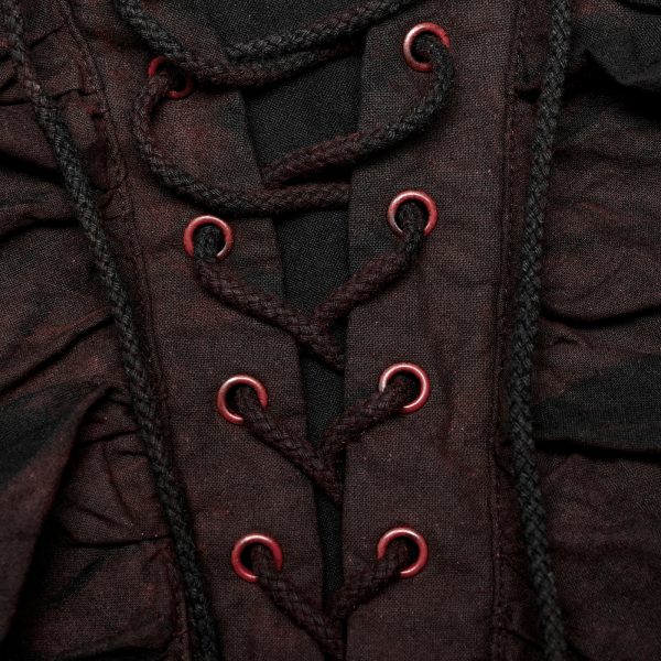 PUNK RAVE Chemise ‘Orthodox Goth’ Noire prix pas cher 6