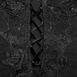 dernière tendance PUNK RAVE Chemise ‘Royal Vampire’ Noire 47