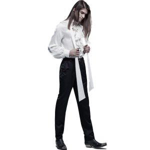 mode pas cher PUNK RAVE Chemise ‘Valerian’ En Jacquard Blanche 30