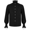 magasin PUNK RAVE Chemise Victorienne ‘Asmodeus’ Noire 47