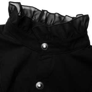 magasin PUNK RAVE Chemise Victorienne ‘Asmodeus’ Noire 41