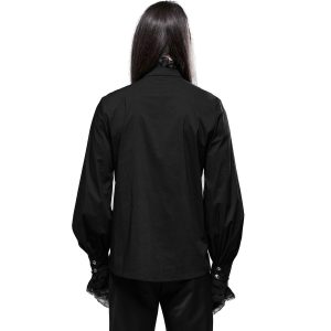 magasin PUNK RAVE Chemise Victorienne ‘Asmodeus’ Noire 21
