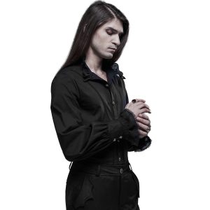magasin PUNK RAVE Chemise Victorienne ‘Asmodeus’ Noire 27