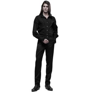 magasin PUNK RAVE Chemise Victorienne ‘Asmodeus’ Noire 29