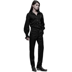 magasin PUNK RAVE Chemise Victorienne ‘Asmodeus’ Noire 31