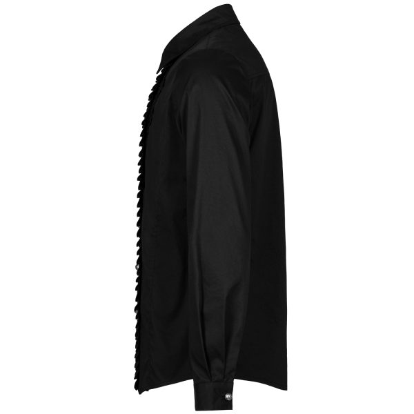 PUNK RAVE Chemise Victorienne ‘Goth Applique’ Noire en france 10