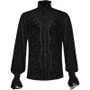 PUNK RAVE Chemise Victorienne ‘Nomeon’ Noire vente pas cher en ligne 38