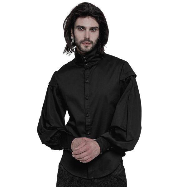 PUNK RAVE Chemise ‘Viserion’ Noire boutique en france 3