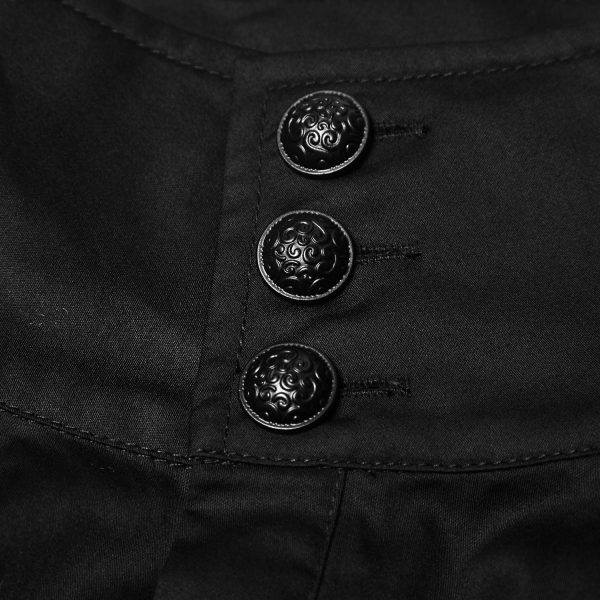 PUNK RAVE Chemise ‘Viserion’ Noire boutique en france 13