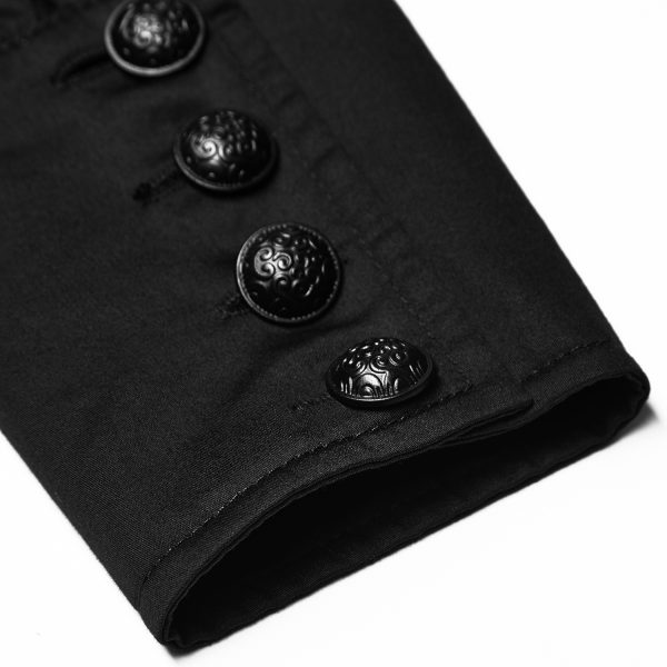 PUNK RAVE Chemise ‘Viserion’ Noire boutique en france 15