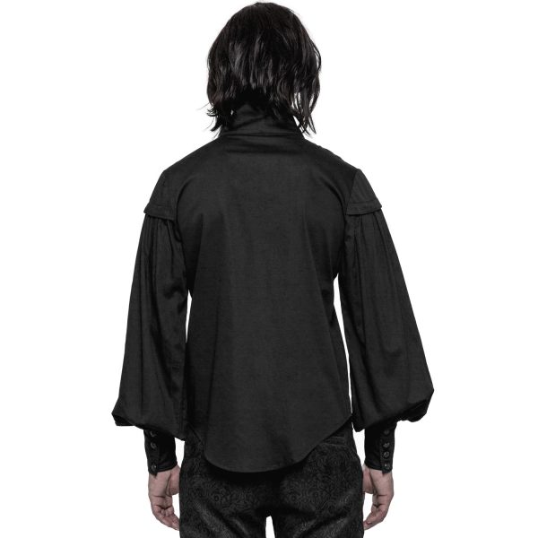 PUNK RAVE Chemise ‘Viserion’ Noire boutique en france 4