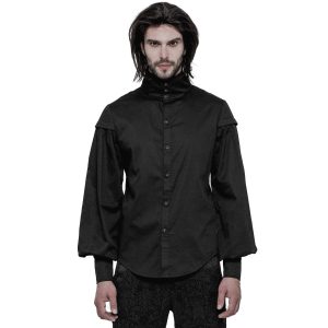 PUNK RAVE Chemise ‘Viserion’ Noire boutique en france 25