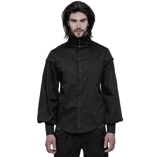 PUNK RAVE Chemise ‘Viserion’ Noire boutique en france 6