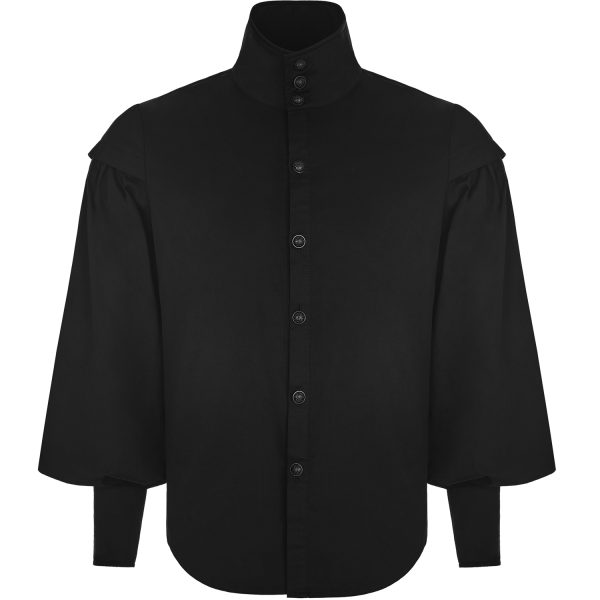 PUNK RAVE Chemise ‘Viserion’ Noire boutique en france 1