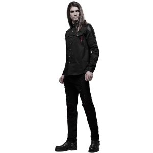 achat PUNK RAVE Chemise ‘Wolfram’ Noire 39