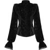 soldes de Noël PUNK RAVE Chemisier ‘Gothic Retro’ Noir 62
