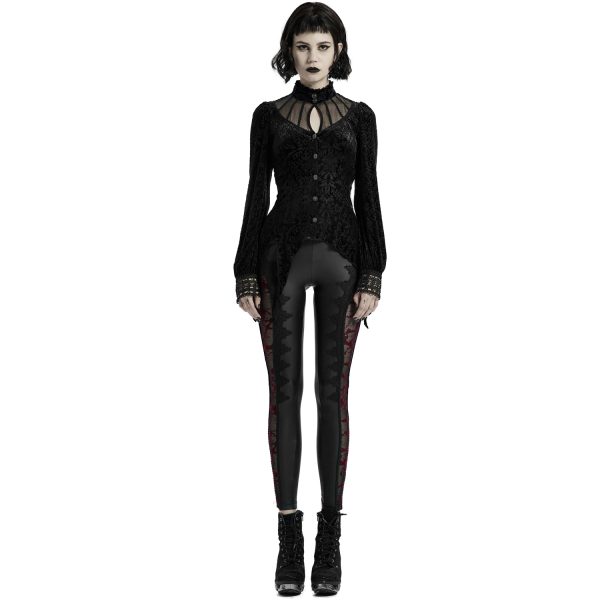 vente à bas prix PUNK RAVE Chemisier ‘Hecate’ Noir 14