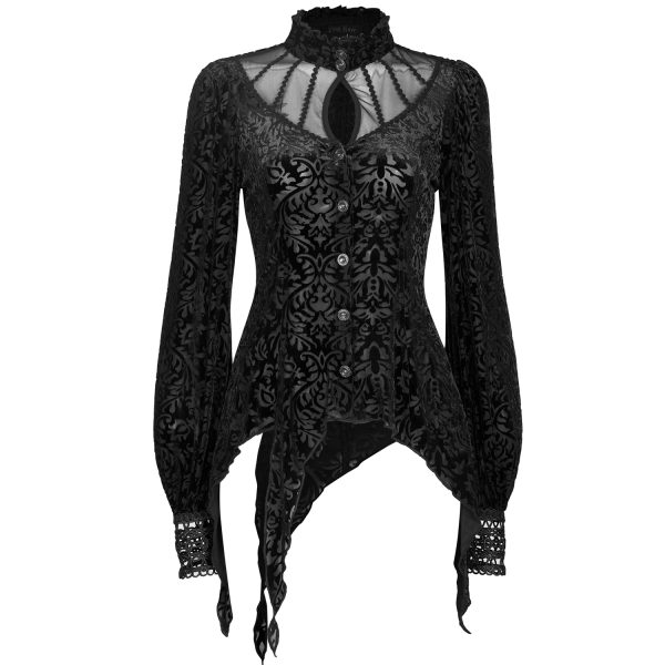 vente à bas prix PUNK RAVE Chemisier ‘Hecate’ Noir 15