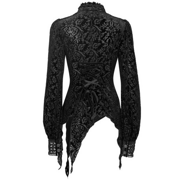 vente à bas prix PUNK RAVE Chemisier ‘Hecate’ Noir 16