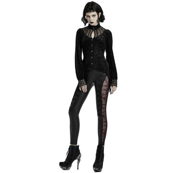 vente à bas prix PUNK RAVE Chemisier ‘Hecate’ Noir 9