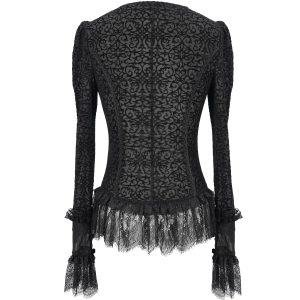 DEVIL FASHION Chemisier ‘Lavinia’ Noir marque pas cher 41