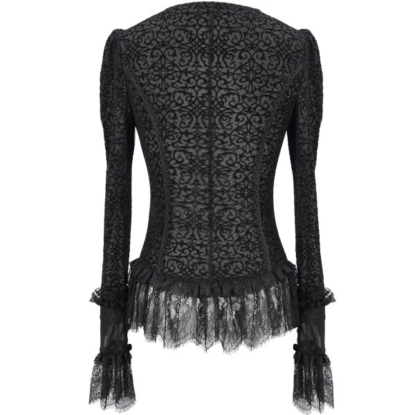 DEVIL FASHION Chemisier ‘Lavinia’ Noir marque pas cher 13