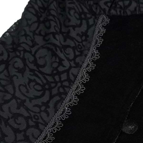 DEVIL FASHION Chemisier ‘Lavinia’ Noir marque pas cher 15