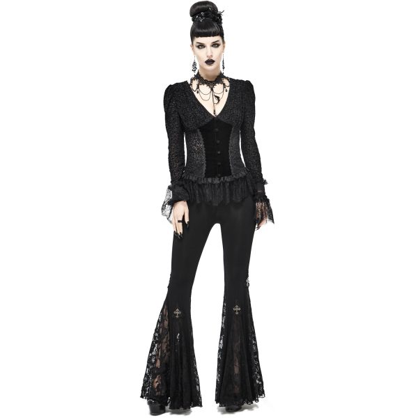 DEVIL FASHION Chemisier ‘Lavinia’ Noir marque pas cher 9