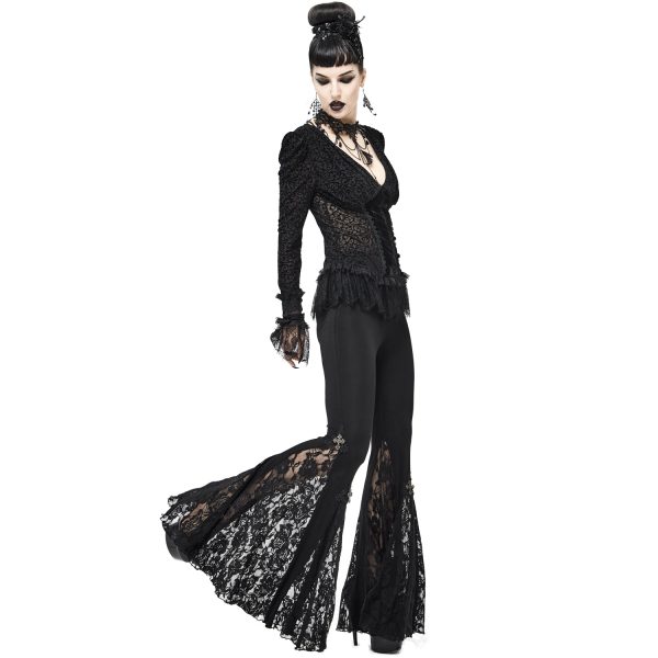DEVIL FASHION Chemisier ‘Lavinia’ Noir marque pas cher 11