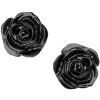 ALCHEMY GOTHIC Clous D’Oreilles ‘Black Rose’ Livraison gratuite 8
