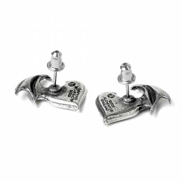 ALCHEMY GOTHIC Clous D’Oreilles ‘BlackSoul’ De super promotions disponibles 4