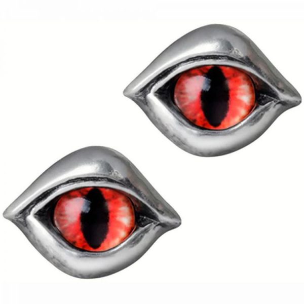 ALCHEMY GOTHIC Clous D’Oreilles ‘Demoneye’ magasins pas chers 1