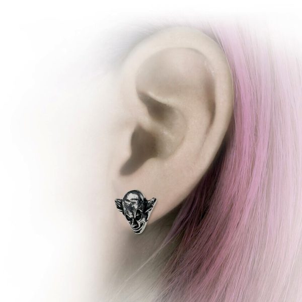 Paris ALCHEMY GOTHIC Clous D’Oreilles ‘M’era Luna Evil Clown’ 3