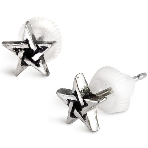 magasin en ligne Alchemy Metal-Wear Clous D’Oreilles ‘Pentagram’ 3