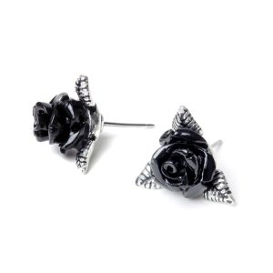 mode pas cher ALCHEMY GOTHIC Clous D’Oreilles ‘Ring O’Roses’ 8