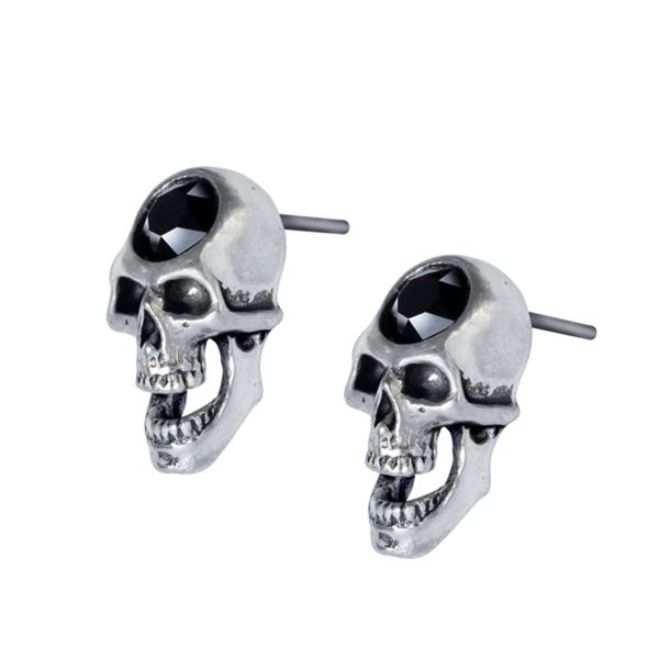 ALCHEMY GOTHIC Clous D’Oreilles ‘Screaming Skull’ à prix réduits 3