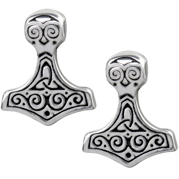 aux meilleurs prix Alchemy Metal-Wear Clous D’Oreilles ‘Thor Hammer’ 1