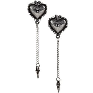 Authentic Original licence ALCHEMY GOTHIC Clous D’Oreilles ‘Witches Heart’ 7