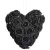 ALCHEMY GOTHIC Coeur Décoratif à Suspendre ‘Black Rose Heart’ De super promotions disponibles 13