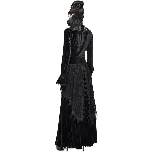 mode DEVIL FASHION Col Montant Unisexe Plissé Noir 8
