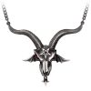 ALCHEMY GOTHIC Collier ‘Baphometica’ mode pas cher 13